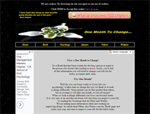 Tablet Screenshot of onemonthtochange.com